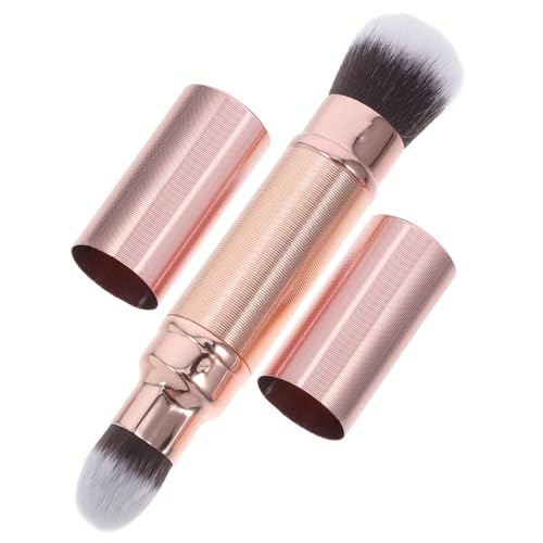 FOYTOKI Zweikammer-make-up-pinsel Einziehbar Concealer-pinsel Foundation Kosmetikpinsel Make-up-tool Für Damen Für Puderanwendung Und Unvollkommenheiten Kaschieren von FOYTOKI