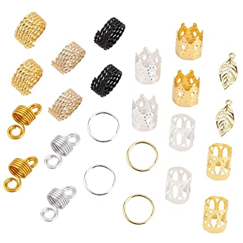 FOYTOKI Dreadlocks Ringe Flechtringe Haarschmuck Diy Haar Zubehör Braid Ringe Ohne Werkzeug Geeignet Für Dreadlocks Zöpfe Und Zöpfe FOYTOKI Dreadlocks Ringe Flechtringe Haarschmuck Diy Haar Zubehör Braid Ringe Ohne Werkzeug Geeignet Für Dreadlocks Zöpfe Und Zöpfe von FOYTOKI