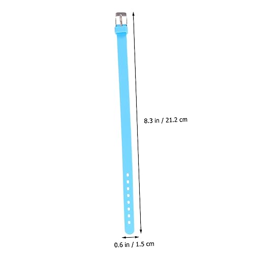 FOYTOKI Einfarbiges Silikon Armband für Bequeme Passform für Spielzubehör Erkennbar Perfektes Partygeschenk Hellblau von FOYTOKI