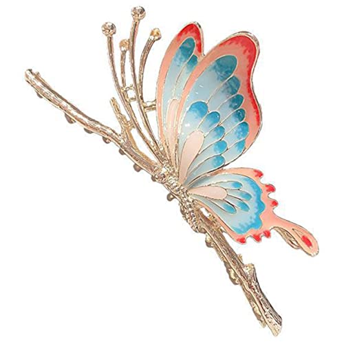 FOYTOKI Schmetterlings-haarspange Für Damen Rutschfest Eleganter Haarschmuck Für Pferdeschwänze Und Modische Frisuren Aus Strapazierfähigem Material Perfektes Accessoire Für Jeden von FOYTOKI