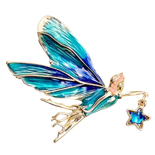 FOYTOKI Elf Fairy Brosche aus Modische Anstecknadel für Damenkleidung Dekorativer Schal Mantelpin Langlebig Leicht zu Befestigen für Alltag und Festtage von FOYTOKI