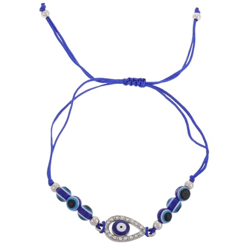 FOYTOKI Evil Eye Handgewebtes Armband für Damen und Herren Glücksamulet Armband Modisches Bead Charm für Alltag Schutzsymbol für Wohlstand und FOYTOKI Evil Eye Handgewebtes Armband für Damen und Herren Glücksamulet Armband Modisches Bead Charm für Alltag Schutzsymbol für Wohlstand und von FOYTOKI