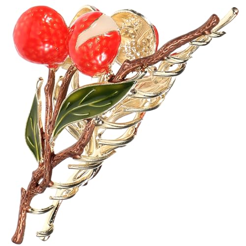 FOYTOKI Große Haarklammer Im Litchi-design Rutschfeste Haarspange Für Dickes Haar Elegantes Haaraccessoire Für Damen Alltag Und Besondere Anlässe von FOYTOKI