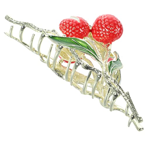 FOYTOKI Große Haarspange Aus Metall Haarklammern Obstklammer Mädchen Haarschmuck Haarklammer Krallenklammer Für Frauen Haarklammern Früchte Obst Haarspange Haarklammer Blatt von FOYTOKI
