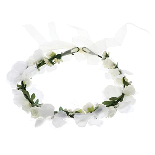 FOYTOKI Blumiger Haarschmuck Künstlicher Blumenkranz Für Hochzeiten Strände Und Feiern Eleganter Strapazierfähiger Stirnband-haarschmuck Für Fotoshootings Und Besondere Anlässe von FOYTOKI