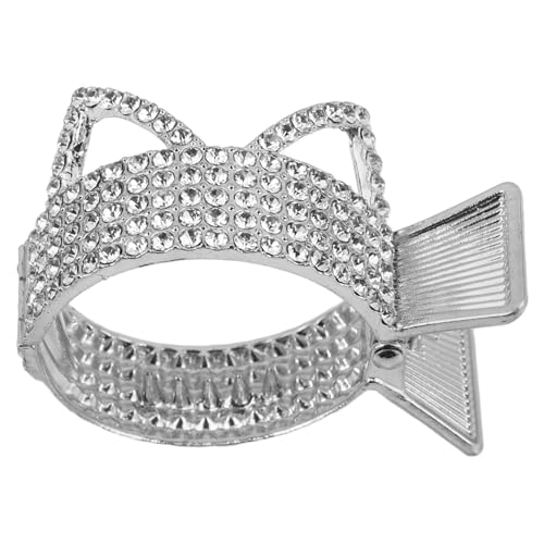 FOYTOKI Haarclip für Langes Haar mit Katzenohren Krallenhaarklammer mit Simulationsperlen zum Stylen von Hohen Pferdeschwänzen für Damen und Besondere Anlässe von FOYTOKI