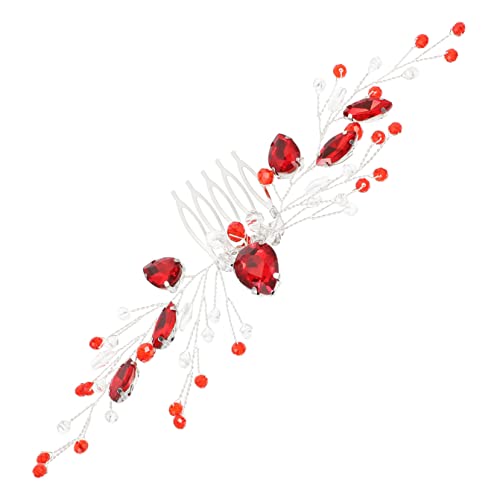 FOYTOKI Braut Haarschmuck Mit Strass Eleganter Seitenkamm Haarkamm Für Hochzeiten Mädchen Haarspange Zarte Haarklammer Für Besondere Anlässe Leicht Und Tragbar von FOYTOKI