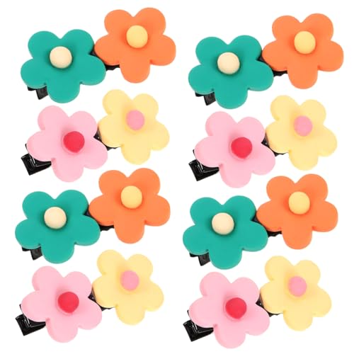 FOYTOKI 8stücke Blumen-haarspangen Bonbonfarben Süße Haarclips Für Mädchen Für Partys Hochzeiten Und Alltag Leicht Langlebig Und Schonend Für Haar von FOYTOKI