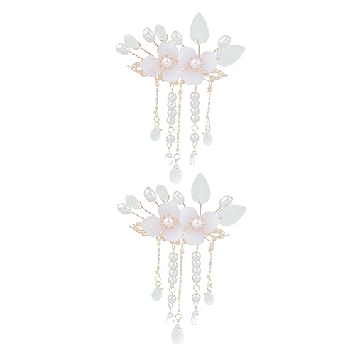 FOYTOKI 1paar Vintage Blumen Haarspangen Mit Quasten Im Chinesischen Stil Retro Haarschmuck Für Frauen Elegante Haarclips Für Und Traditionelle Frisuren von FOYTOKI