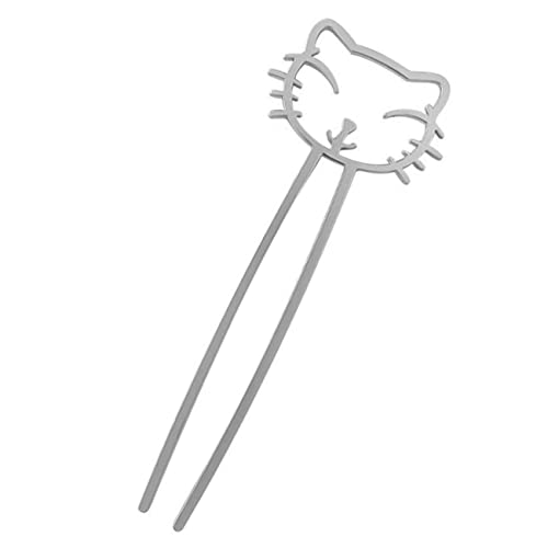 FOYTOKI Haarschmuck Damen Haarstäbchen Für Damen Haarspange Für Dutt Frisuren Elegante Haarschmuck Für Ädchen Große Silberne Haarstäbchen Zur Perfekten Fixierung Von Hochsteckfrisuren von FOYTOKI