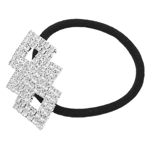 FOYTOKI Haarwickel Für Frauen Elastische Haarbänder Mit Strasssteinen Glitzernde Haarbänder Für Mädchen Dekorative Haar-accessoires Für Pferdeschwanz von FOYTOKI