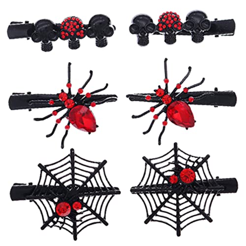 FOYTOKI 6stücke Teiliges Halloween Haarclips Mit Spinnen Und -designs Kreative Haaraccessoires Für Gruselige Kostüme Für Frauen Mädchen von FOYTOKI