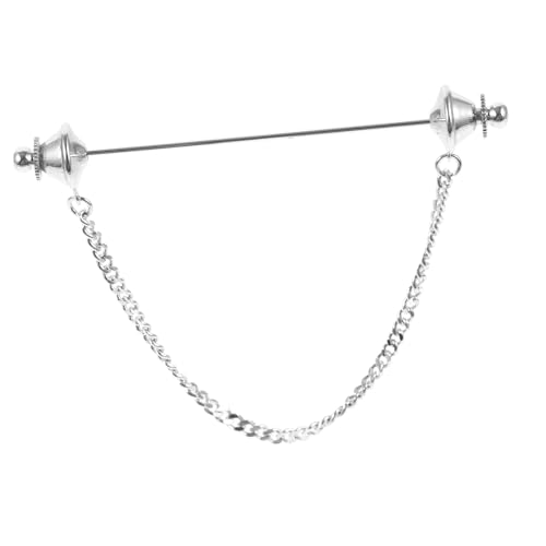 FOYTOKI Herren Broschen Kettenkragen Pin mit Feiner Verarbeitung Modischer Anstecknadel für Hemdkragen Dekorative Kettenbrosche mit Sicherem Design für Partys und Festliche Anlässe von FOYTOKI