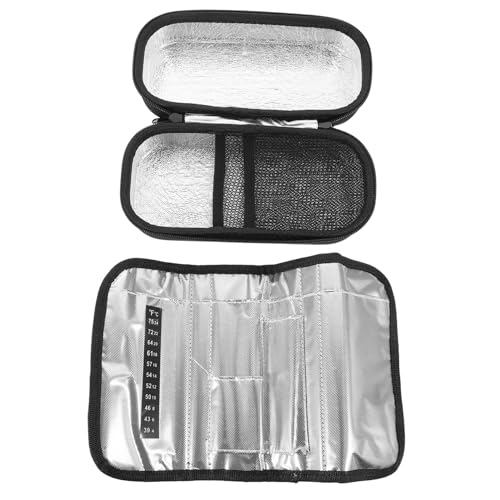 FOYTOKI Insulintasche Mit Reißverschluss Isolierte Medizintasche Tragbar Für Diabetiker Blutzuckermessgerät Stechhilfe Aufbewahrungshalter Reise Organizer von FOYTOKI