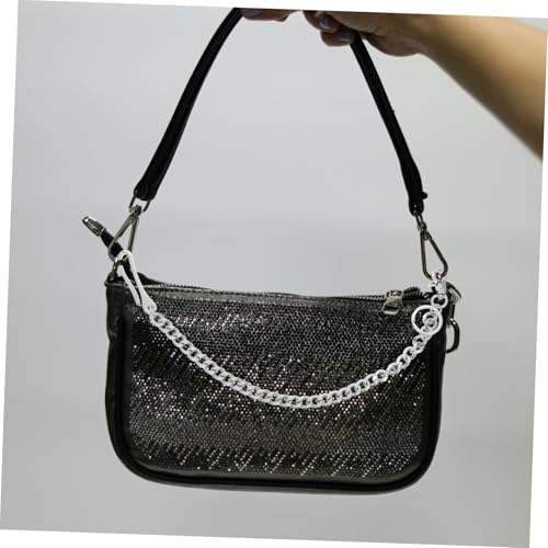 FOYTOKI Jeans Kette mit Karabiner Hosenkette Metall Glänzend Vintage Stil Punk Accessoire für Herren und Damen Vielseitig Tragbar Modisches Outfit Schmuck von FOYTOKI