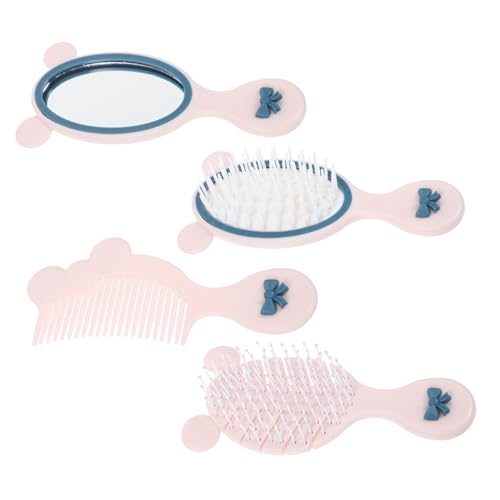 FOYTOKI Junge Mädchen Haarbürsten Mädchenset Mit Handspiegel Entwirrkamm Und Stylingkamm Unterwegs Und Zuhause Für Sanftes Haarstyling Bei Kleinkindern von FOYTOKI