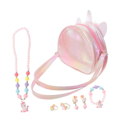 FOYTOKI Kinderschmuckset Mit Halskette Und Armbändern Für Mädchen Schmuck Für Kleinkinder Geschenkset Für Kleine Mädchen Ohrringe Und Ringe Für Kinderpartys Und Dress-up-spiele von FOYTOKI