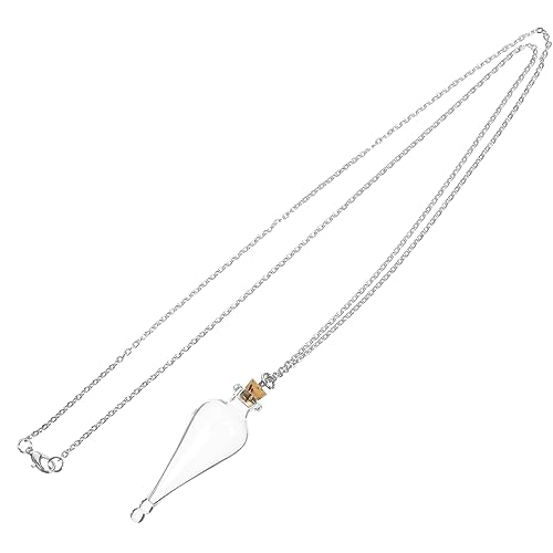 FOYTOKI Kleine Glasflasche Halskette Mini Wunschflasche Anhänger für Hochzeiten Partys für Erinnerungsstücke DIY Vintage Leicht Tragbar von FOYTOKI
