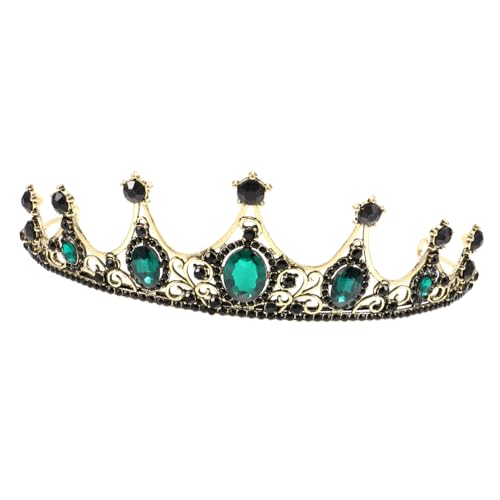 FOYTOKI Kopfschmuck Damen Barock Stil Haar Krone Hochzeitskrone Design Mit Ringen An Enden Für Sicheren Sitz Für Hochzeit Verlobung Party von FOYTOKI