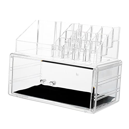 FOYTOKI Kosmetikkoffer Aus Acryl Transparente Aufbewahrungsbox Für Make-up Schminkkoffer Mit Organizer Für Kosmetikartikel Für Zuhause von FOYTOKI