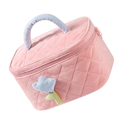 FOYTOKI Kosmetiktasche aus Luxuriösem Cord Große Kapazität Schminktasche für Damen Vielseitig Einsetzbar für Make Up Schmuck und Mehr für Reisen von FOYTOKI