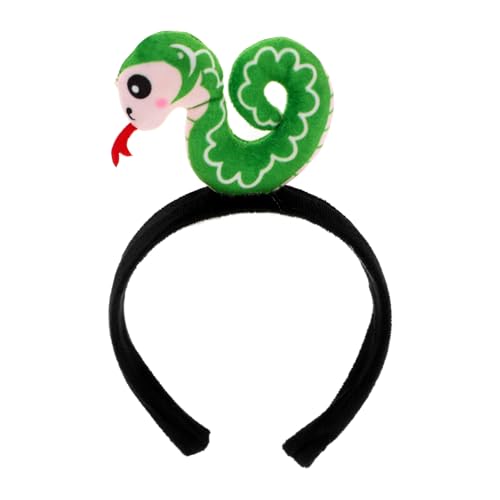 FOYTOKI Schlangenhaarband Aus Einzelnes Cartoon-stirnband Für Damen Kleiner Schlangenkopfschmuck Als Haarschmuck Für Feiertage Und Kostümveranstaltungen von FOYTOKI