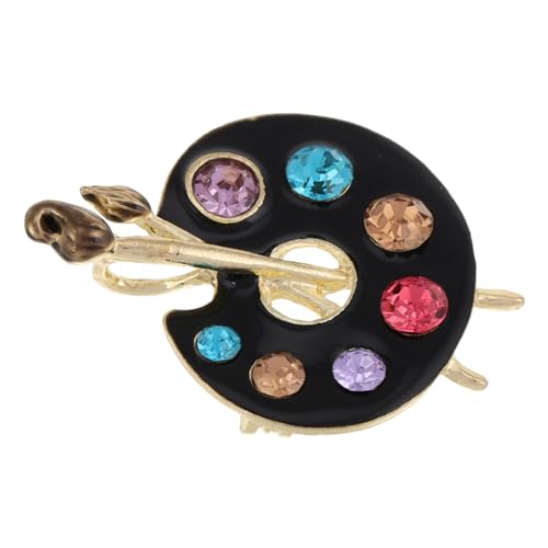 FOYTOKI Kreative Farbpalette Brosche für Damen Eleganter Anstecker der Sicheren Halt Bietet und Ungewolltes Entblößen Verhindert für Anlässe und Alltag von FOYTOKI
