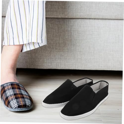FOYTOKI Kung Fu Performance Schuhe aus Atmungsaktivem Canvas Leichte Taichi Stoffschuhe für Herren Agile Martial Arts Trainingsschuhe in Vielseitigem Schwarz für Kung Fu und Tai Chi von FOYTOKI