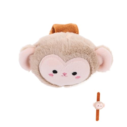 FOYTOKI Plüsch-affen-armbänder Für Junge Mädchen Charmantes Tierdesign Weicher Stoff Party-zubehör Mit Affenmotiven Passend Für Geburtstagsfeiern von FOYTOKI