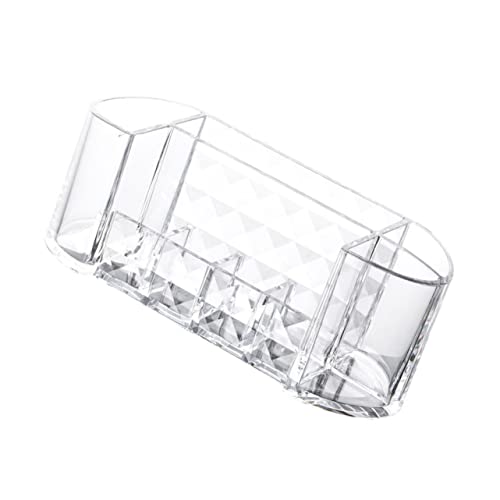 FOYTOKI Lippenstift Mit Mehreren Fächern Transparente Kosmetik Organizer Für Make up Lippenstifte Und Zubehör Praktischer Desktop Halter Für Den Schminktisch von FOYTOKI