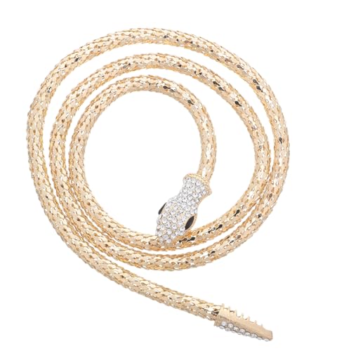 FOYTOKI Magnetische Schlangenkette mit Strass Verstellbares aus Glänzendem Legierungsmetall Minimalistisches Design Schneller Magnetverschluss Modischer Schmuck für Damen und Mädchen von FOYTOKI