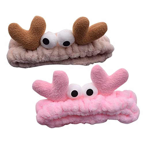FOYTOKI 2stücke Stirnband Für Gesichtswaschung Und Make-up Bequemes Haushaltswasch-stirnband Aus Weicherem Material Geeignet Für Damen Und Schönes Mädchen Zum Baden Frisurorganisation von FOYTOKI