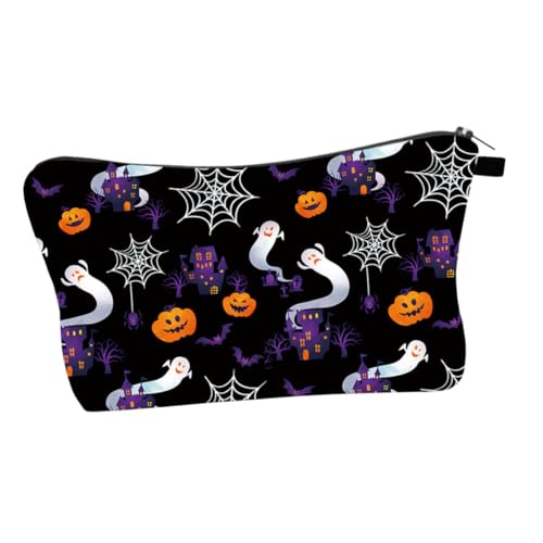 FOYTOKI Makeup Bag Tragbare Kosmetiktasche Für Damen Wasserdichtes Halloween-Design Multifunktionale Aufbewahrung Für Reisen Und Alltag Digitaldruck Handtaschen Organizer von FOYTOKI