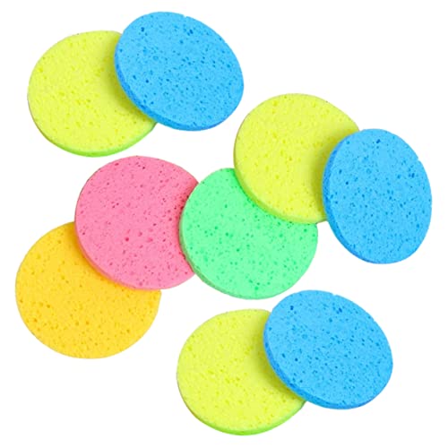 FOYTOKI 30stücke Gesichtsreinigungsschwämme Aus Holzpulpe Komprimierte Make-up Entferner Schwämme Für Tägliche Hautpflege Und Sanfte Gesichtsreinigung ø Gemischte Farben von FOYTOKI