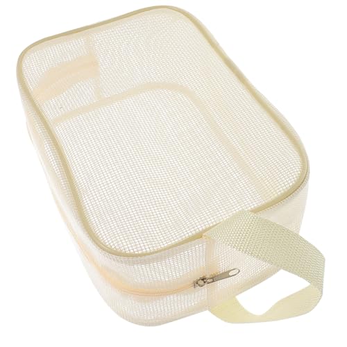 FOYTOKI Netz-duschtasche Tragbar Für Reisen Camping Fitnessstudio Studentenwohnheim Badezimmer Toilettenartikel-Organizer Hohles Design Atmungsaktives Material von FOYTOKI