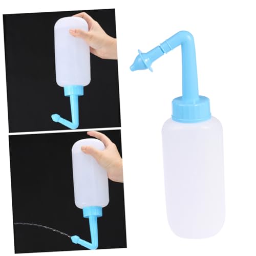 FOYTOKI Nasenreiniger 300ml Manuelle Nasenspülflasche für Erwachsene und Kinder Effektive Nasenhygiene Einfach zu Bedienen Schützt vor Schleim und Schadstoffen von FOYTOKI