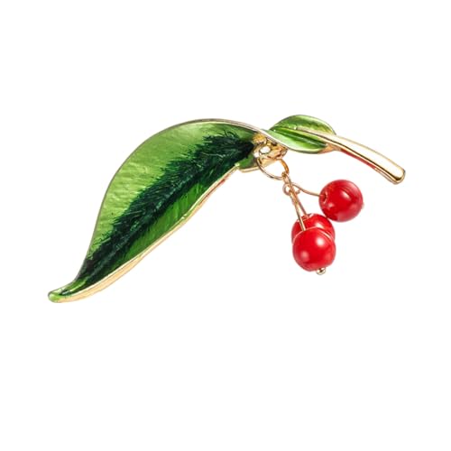 FOYTOKI Obst Brosche mit Funkelnden Strasssteinen Kreativer Grüner Frucht Anstecker aus Modischer Schmuck für Damen zu Besonderen Anlässen Wie Hochzeit und Geburtstag von FOYTOKI