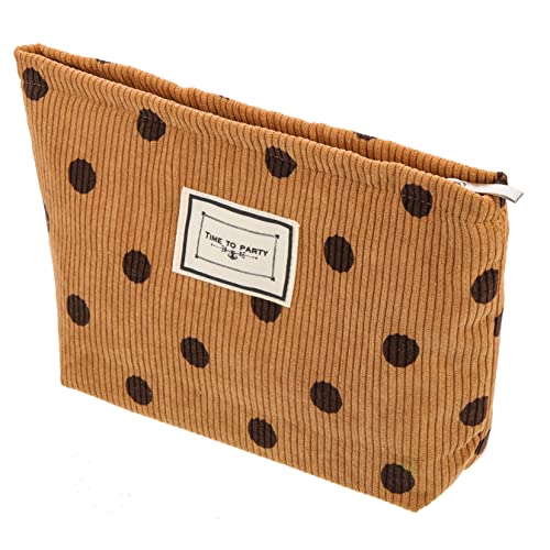 FOYTOKI Praktische Make Up aus Cord mit Vintage Große Kosmetiktasche für Reisen für Damen Robustes Design und Eleganter Stil FOYTOKI Praktische Make Up aus Cord mit Vintage Große Kosmetiktasche für Reisen für Damen Robustes Design und Eleganter Stil von FOYTOKI