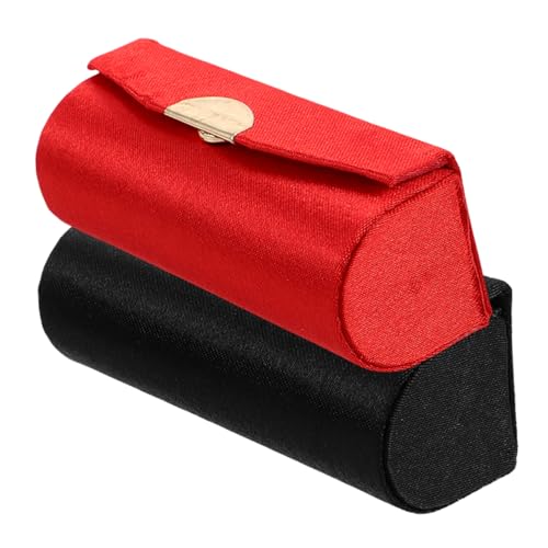 FOYTOKI Reisefertige Lippenstifttasche mit Spiegel 2er-Pack Seiden-lippenstiftetui für Make-up-zubehör-Organizer FOYTOKI Reisefertige Lippenstifttasche mit Spiegel 2er-Pack Seiden-lippenstiftetui für Make-up-zubehör-Organizer von FOYTOKI