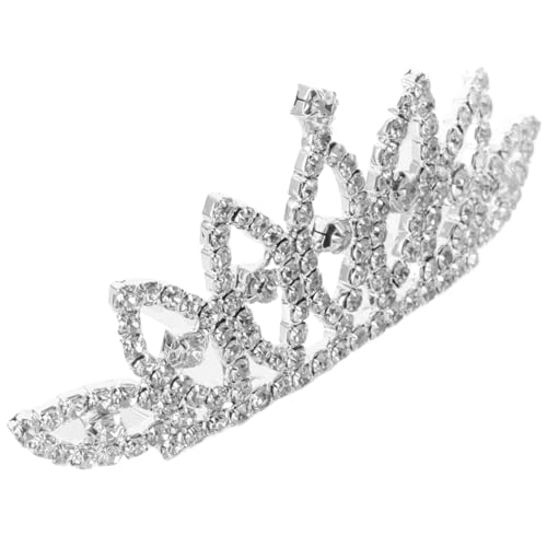 FOYTOKI Junge Mädchen Tiara Mit Strass Und Kamm Für Mädchen Pageant Stirnband Kostümzubehör Leicht Und Langlebig Für Geburtstagsfeiern Partys Und Cosplay von FOYTOKI