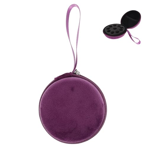FOYTOKI Runde Aufbewahrungspackung Für Ätherische Öle Etui Für Parfümflaschen Organizer-Tasche Mit Lanyard-Design Halter Für Ätherische Öle Platz Für Flaschen à Geeignet Für Reisen Büro Un von FOYTOKI