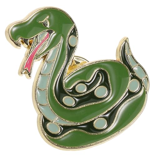 FOYTOKI Schlangen-brosche Jahr der Schlange Zinklegierung Metall Anstecknadel Chinesisches Tierkreiszeichen Schmuck Accessoire für Glück und Schutz von FOYTOKI