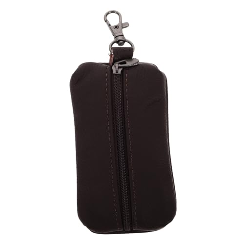 FOYTOKI Schlüsselhalter mit Münzfach Unisex Geldbörse mit Reißverschluss Eleganter Schlüsselanhänger und Organizer für Männer und Frauen Leicht und Tragbar aus PU von FOYTOKI