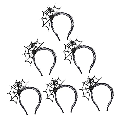 FOYTOKI Spinnennetz Stirnband Halloween Haarband Cosplay Haarspange Schwarz Kopfbedeckung Zubehör Für Kostüme Party von FOYTOKI