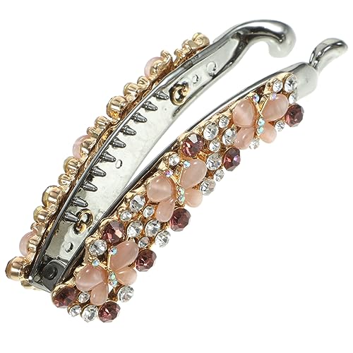 FOYTOKI Strass Haarspange Bananen Haarspangen Für Damen Vintage Haarspangen Bananenklammern Haarspangen Für Haare 80Er Jahre Haar Accessoires Für Frauen Haarklemme Haarkamm Clip von FOYTOKI