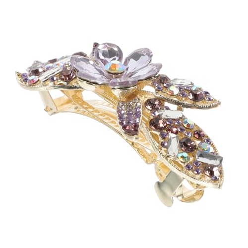FOYTOKI Strassbesetzte Blüten Haarspange Frühling Haarklammer Damen Haarschmuck für Hochzeit Party Geburtstag Alltag Robustes Legierungsmaterial Modisches Accessoire von FOYTOKI