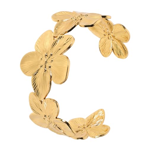 FOYTOKI Verstellbares Offenes Armreif Design Minimalistisches Strandaccessoire für Einen Eleganten Look im Sommer von FOYTOKI