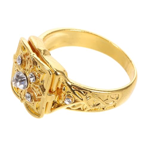 FOYTOKI Vintage Locket Ring mit Anpassbarem und Verstecktem Antikes Geschnitztes Design für Anlässe als Vatertag FOYTOKI Vintage Locket Ring mit Anpassbarem und Verstecktem Antikes Geschnitztes Design für Anlässe als Vatertag von FOYTOKI