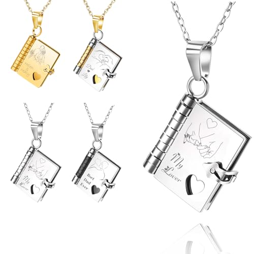FPFNFSVI Personalisierte Liebesbriefkette, individuell gravierte Liebesbriefkette mit Namen und Datumstext, Geschenk für Paare, Töchter, Söhne zum Geburtstag und Jahrestag FPFNFSVI Personalisierte Liebesbriefkette, individuell gravierte Liebesbriefkette mit Namen und Datumstext, Geschenk für Paare, Töchter, Söhne zum Geburtstag und Jahrestag von FPFNFSVI