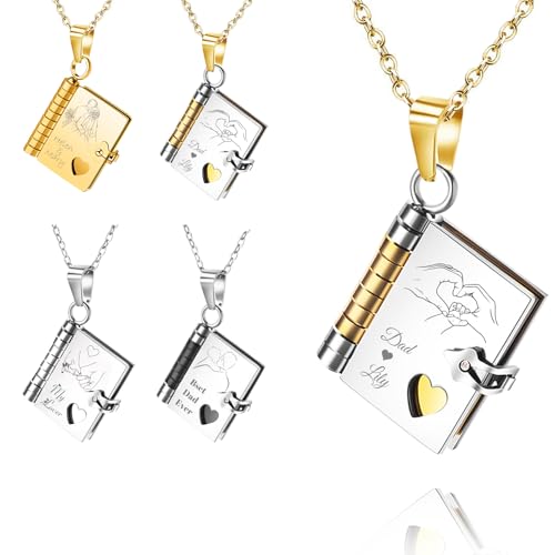 FPFNFSVI Personalisierte Liebesbriefkette, individuell gravierte Liebesbriefkette mit Namen und Datumstext, Geschenk für Paare, Töchter, Söhne zum Geburtstag und Jahrestag FPFNFSVI Personalisierte Liebesbriefkette, individuell gravierte Liebesbriefkette mit Namen und Datumstext, Geschenk für Paare, Töchter, Söhne zum Geburtstag und Jahrestag von FPFNFSVI